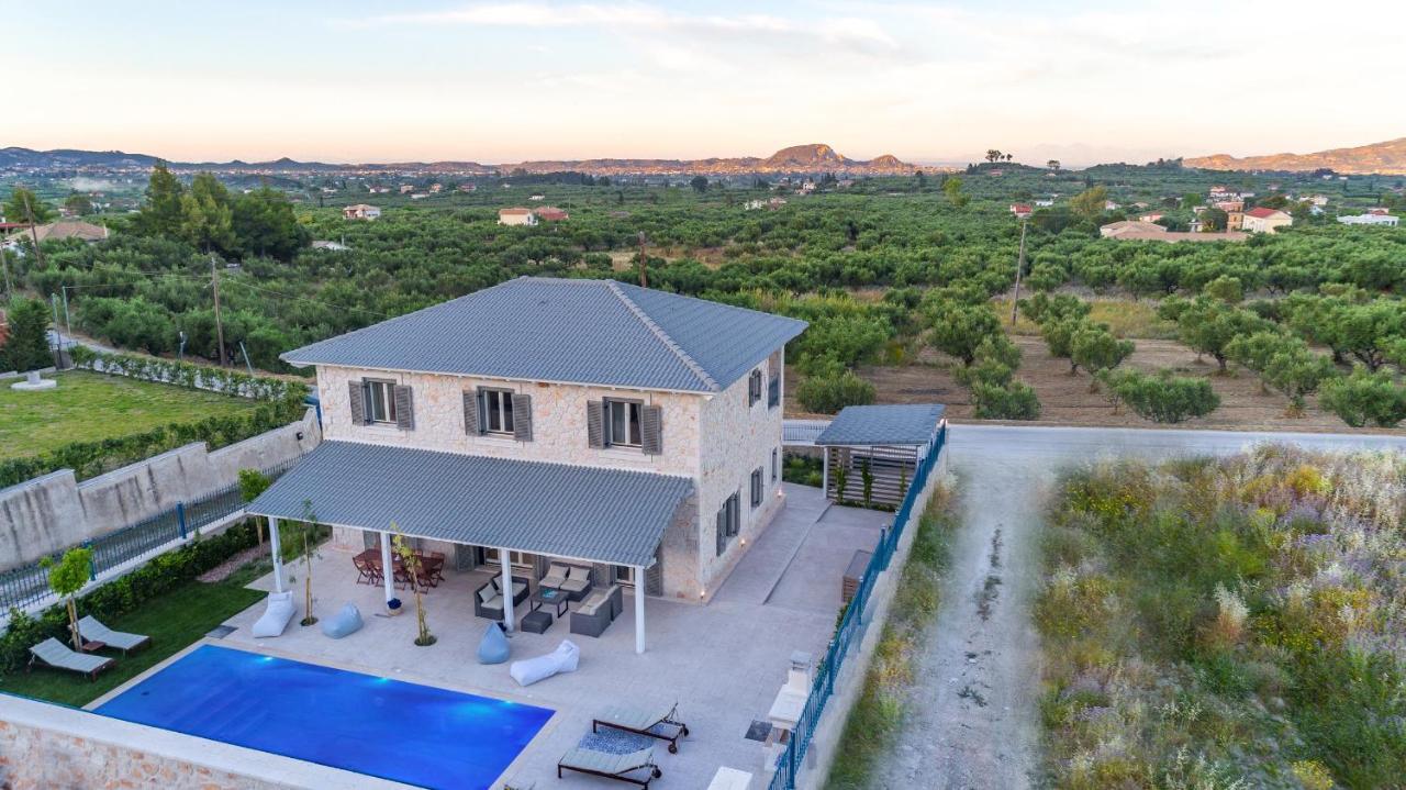 Zante Soleil - High-End Stone Villa With Swimming Pool Lagopodhon Bagian luar foto